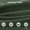 thumbnail image 5 of Lunale 79"L Corduroy Sofa, Deep Seat Sleeper Couch, 3-Seater Living Room Sofa, Green, 5 of 9