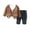 Coffee, variant on Toddler Boys Knit Cardigan and Denim Pants Set Long Sleeve Button Down Sweater Top and Elastic Waist Trousers Outfit