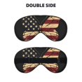 thumbnail image 2 of Fuzoiu Patriotic USA Butterfly Art Print Sleep Masks,Eye Masks with Adjustable Strap for Sleeping,Night Eye Shade for Women Men,Eye Cover for Full Night's Sleep, Travel and Nap, 2 of 7