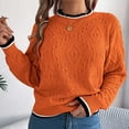 thumbnail image 6 of Goodtrade8 Oversized Light Sweaters for Women Pullover Solid Color Casual Crew Neck Long Sleeve Sweaters for Women Tops, 6 of 7