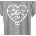 thumbnail image 3 of Instant Message - Hopeless Romantics Club - Women's Short Sleeve Graphic T-shirt, 3 of 6