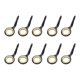 thumbnail image 1 of 10 Unids de Acero Inoxidable Guías de Caña de Pescar Macarena Conjunto para Barras de Barco de Oro 10, 1 of 8