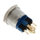 thumbnail image 3 of Interruptor de botón pulsador LED de 12 V que engancha el de potencia de 22 mm luz de color azul de metal de aluminio, 3 of 9