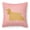 Pink, variant on Cocker Spaniel Checkerboard Pink Fabric Decorative Pillow