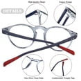 thumbnail image 3 of Joopin Round Blue Light Blocking Glasses for Men Women, Anti Fatigue Blue Light Filter Eyewear Computer Gaming Screen Glasses with UV Protection, 3 of 8