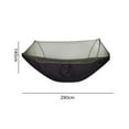 thumbnail image 4 of Camping Hammock with Mosquito Net,Outdoor Travel Swing Sleeping Hammock for Hiking Backpacker-Black, 4 of 5