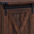 thumbnail image 3 of Edyo Living Rustic Farmhouse TV Stand Table w/ Sliding Barn Door, Espresso, 3 of 6