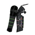 thumbnail image 1 of Almencla Motorcycle Leg Gaiter Ergonomic PU Leather Multipurpose Motorcycle Knee Pads steel buckle, 1 of 8