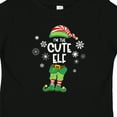 thumbnail image 4 of Inktastic Funny Christmas I'm the Cute Elf with Shoes and Hat Boys or Girls Baby T-Shirt, 4 of 5