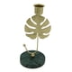 thumbnail image 2 of Candelabro decorativo con hojas, vela de oración para , candelabros cónicos para fiesta de Hotel, sala de estar, chimenea, mesa de cena Hojas de palmera áureas, 2 of 8