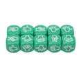 thumbnail image 1 of 10Pcs Dice Set, 6 Sided Waterproof Antioxidant Finger Guessing Game Dice For Table Games Board Games Math Teaching Tool, 1 of 8