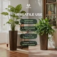 thumbnail image 4 of Worth 2 Pack 25" Metal Planter with Inside Pot for Indoors or Outdoors, Bronze, 4 of 11