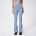 thumbnail image 1 of WILLBEST Pantalones de Yoga de Cintura Alta Y Pierna Ancha para Mujer, Tejido Microelástico para Un Entrenamiento de Fitness Cómodo, control Del Abdomen, Ropa Informal. Mediana, 1 of 7