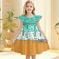 thumbnail image 2 of Robes d'Été pour Filles Décontractées Sans Manches à Col Rond, Manches Volantées, Robe de Jeu pour Tout-Petits et Enfants pour l'Extérieur, le Quotidien et les Activités Scolaires, 2 of 4