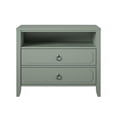 thumbnail image 3 of Novogratz Her Majesty 2 Drawer Nightstand, Pale Green, 3 of 15