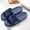 Dark Blue, variant on Miluxas Shower Slippers for Women Men, Quick Drying Lightweight Non Slip Open-toe Travel Breathable Shoes Slide Slippers for Bathroom,House Slipper,Outdoor Dark Blue 10-10.5(44)