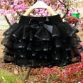 thumbnail image 5 of Girls Tiered Tulle Skirts Princess Bow Ruffle Layered Mesh Tutu Party Dance Skirt Toddler Cute Clothing Black, 4-5Y, 5 of 6