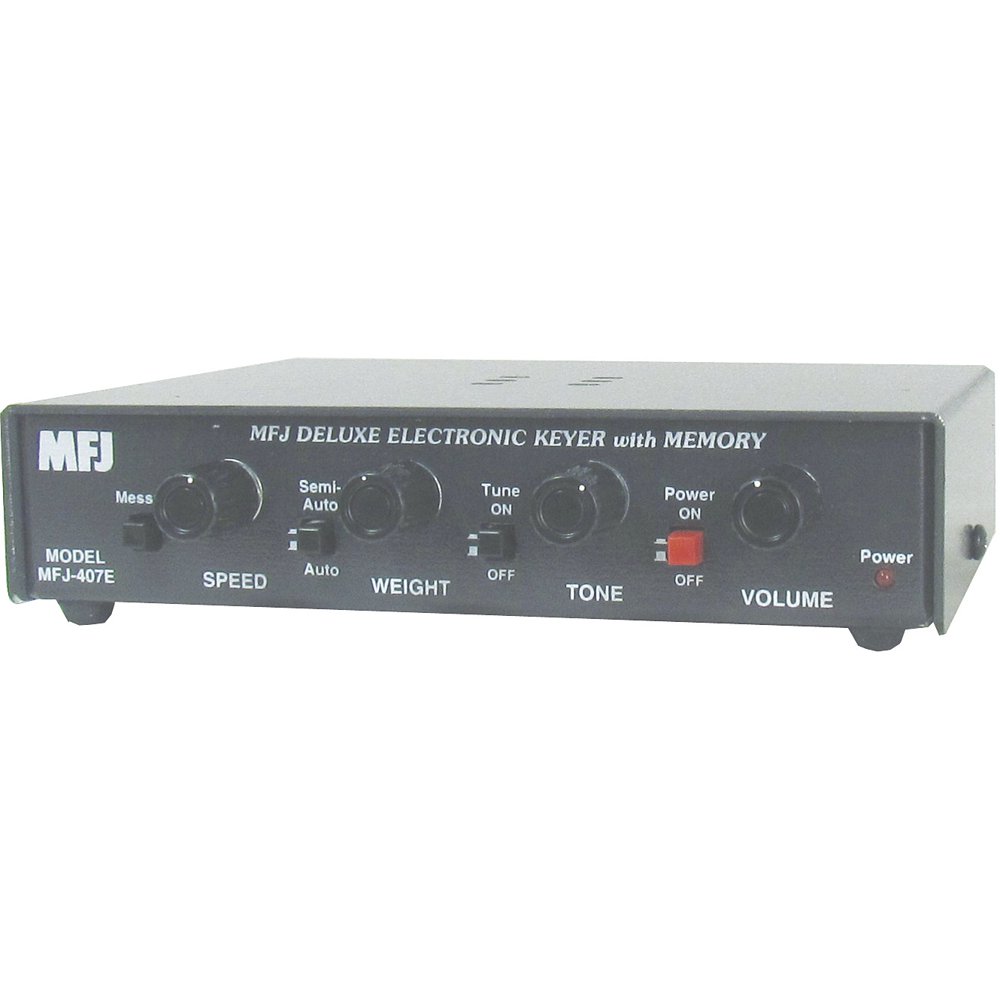 MFJ407E Ham Radio KEYER, DELUXE ELECTRONIC KEYER WITH MEMORY Walmart
