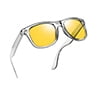 A-Transparent frame/Night vision yellow lens