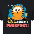 thumbnail image 3 of Garfield  - Life Is Just Purrfect - Juniors Cropped Cotton Blend T-Shirt, 3 of 5