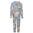 thumbnail image 5 of Dumbo Unisex Onesie Pajamas Zipper Jumpsuit Hooded One Piece Sleepwear for Family Mens Womens, 5 of 8