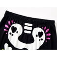 thumbnail image 5 of Beezizac Little & Big Girls Cozy Halloween Black Skeleton Pajamas 2-Piece Long Sleeve PJ Set Clothes Size 18, 5 of 7