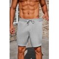 thumbnail image 3 of Pinspark Mens Lounge Sweat Shorts, 7" Casual Elastic Waist Gym Workout Shorts with Drawstring, 3 of 8