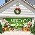 thumbnail image 2 of Decoración Navideña Para Puerta De Garaje. Pancarta Para Puerta De Garaje «Feliz Navidad». Gran Decoración Navideña De Fondo. Árbol De Navidad. Fondo Para Exterior E Interior. 210 X 480 Cm., 2 of 8