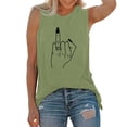 thumbnail image 1 of T-Shirt Décontracté Sans Manches pour Femmes, Col Rond, avec Imprimé Floral - pour Usage Quotidien, 1 of 4