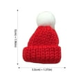 thumbnail image 3 of Riforla Mini Fun Knitted Little Hat DIY Doll Toy Accessories Woolen Hat Finger Decoration Hat Womens Hats White, 3 of 3