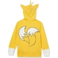 thumbnail image 2 of SEGA Sonic The Hedgehog Tails Costume Zip Up Fleece Hoodie-Boys 4-20, Gold, 7, 2 of 4