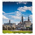 thumbnail image 3 of Ambesonne City Shower Curtain, European Town, 69"Wx84"L, Grey Blue, 3 of 3