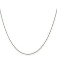 thumbnail image 2 of 14K White Gold Cable Chain Styles Necklace .8 mm Round 18 inch 0.8, 2 of 4