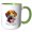 Green/White, variant on 3drose, Rhodesian Ridgeback Dog Breed. Colorful Painting Art. Chic Gift, 11oz Magic Transforming Mug