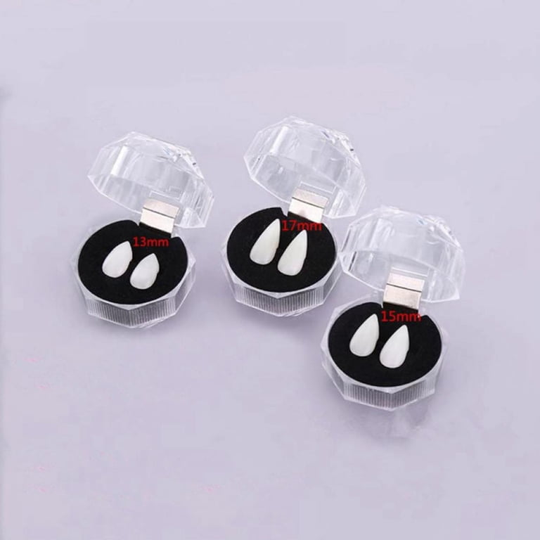 16 pares de dientes de vampiro con adhesivo, colmillos de 16 pares de dientes de vampiro con adhesivo, colmillos de
