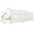 thumbnail image 3 of Gymax White Wedding Tent 10'x30'Outdoor Party Canopy Events, 3 of 10