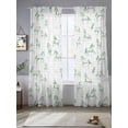 thumbnail image 3 of Green Horse Semi Sheer Curtains 108 Inch Length 2 Panels Set, Watercolor Vintage Animals Sheer Kitchen Curtain Privacy Voile Window Curtain for Living Room Bedroom Rod Pocket Drapes, 3 of 7