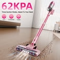 thumbnail image 3 of 16000Pa Cordless Wet/Dry Vacuum Mop, Self-Cleaning & Low Noise. 3 Modes, Multi-Angle Brush. Great for Floors, Rugs, Cars & Pet Hair. Black & White., 3 of 11