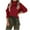 Red, variant on XFLWAM Turtleneck Sweater Women Oversized Cowl Neck Sweater Cable Knit Long Sleeve Pullover Tops Sky Blue S