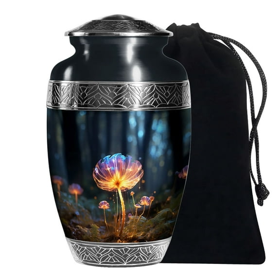 KARYLIZ Lily Flower Large Urn For Adult Ashes Male Unique Urn For Human Female 10 Inch