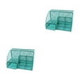 thumbnail image 1 of Inteprter Organizador de escritorio conveniente de metal, adecuado para varios artículos de papelería, espacio de trabajo, organizadores de lago azul 480g 2Conjunto, 1 of 6