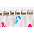 thumbnail image 4 of Gerich Shower Curtain Rings Hooks Bathroom Plastic Strong Pole Rail Guide Hanger White 12 Pcs, 4 of 12
