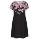thumbnail image 4 of Moda mujer verano casual cuello redondo estampado bolsillo manga corta vestido suelto Fridja  bnh1785, 4 of 8