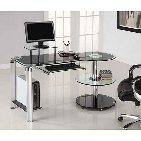 Innovex-orbit Black And Clear Desk