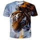 thumbnail image 2 of Linda serie de animales de león, nueva camiseta de juego para bebés, ropa con estampado de dibujos animados, camiseta de manga corta 3D Harajuku para 3-14 T12T Gao Jinjia LED, 2 of 2