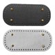 thumbnail image 1 of 2x Almohadilla inferior para bolsos de hombro DIY, accesorios para hacer bolsos cruzados, 52 agujeros Negro + plata, 1 of 7
