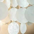 thumbnail image 2 of 6-Light 29.5" Cone Shape 5-Tier Coastal Capiz Shells Chandelier With Antique Gold Metal, 2 of 5