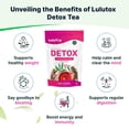 thumbnail image 3 of Té desintoxicante LULUTOX, mezcla de hierbas, diente de león, ginseng y jengibre, 3 x 28 ml, 3 of 7