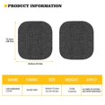thumbnail image 5 of Kuiaobaty Automotive Windshield Sunshades Retro Black Leopard Print Keep Car Interior Cool Auto Front Window 2 Pcs UV Protection Sun Shield Cover Universal Fit Small Sedans Mini SUVs, 5 of 6