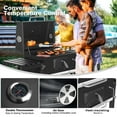thumbnail image 4 of SUGIFT Heavy-Duty 24" Portable Charcoal Grill with Foldable Side Shelf, Wheels & Tool Hooks – Compact Outdoor BBQ for Camping, Tailgates, and Backyard Grilling (Black), 4 of 9
